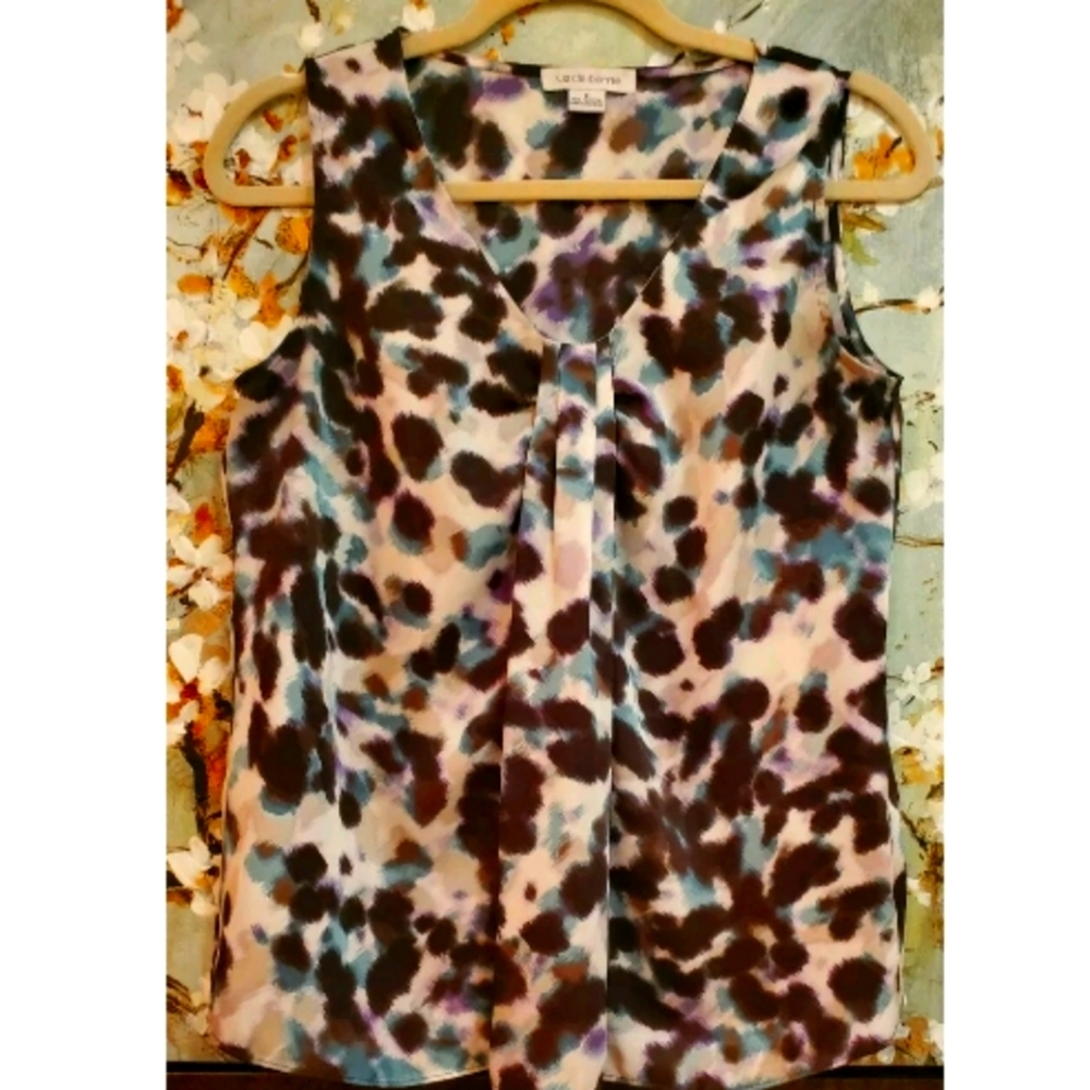 Liz Clairborne Small Multi Color blouse career